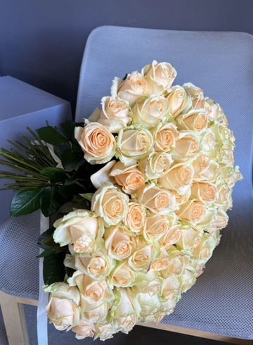 Букет из 101 розы «Нежность» от интернет-магазина цветов в 