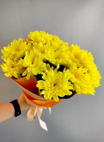 Букет из хризантем «Симпатия» от интернет-магазина цветов в 