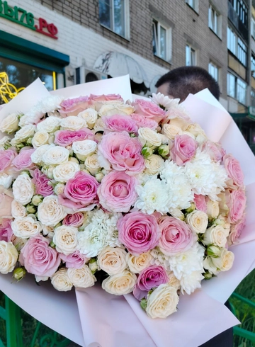 Нежность🤍🩷 от интернет-магазина цветов в 