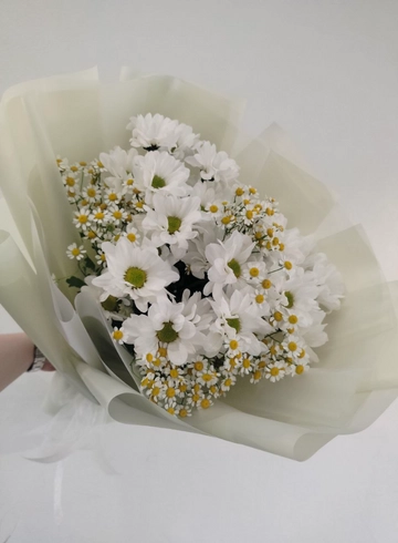 Кустовая хризантема и танацетум от интернет-магазина цветов в 